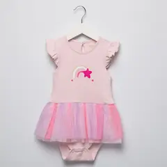 YAMP - Body para Bebé niña con Estampado Manga corta de Algodón