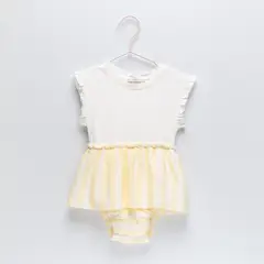 YAMP - Body para Bebé niña Boleros Manga corta de Algodón