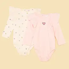 YAMP - Body para Bebé niña Pack de 2 unidades de Algodón