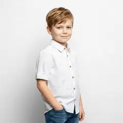 YAMP - Camisas Para Niño Manga corta de Algodón