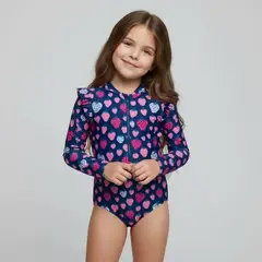 YAMP - Vestido de baño para Niña con Flores
