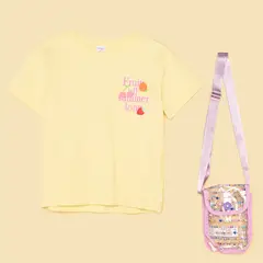 YAMP - Camiseta para Niña Manga corta + Accesorio de Algodón