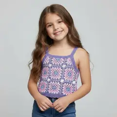 YAMP - Top para Niña Tejido de Algodón