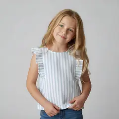 YAMP - Blusa para Niña de Algodón