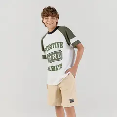 FEDERATION - Pantaloneta para Niño con Logo de Algodón