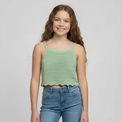 DOO AUSTRALIA - Top para Niña Tejido de Algodón