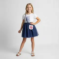 FROZEN - Vestido Tutu para Niña con Estampado de Algodón