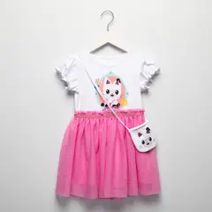 GABBYS DOLLHOUSE - Vestido Niña con Estampado Tutu Manga corta de Algodón Gabby'S Doll House