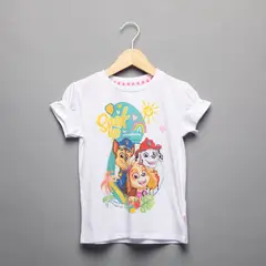 PAW PATROL - Camiseta Para Niña con Estampado Manga corta de Algodón