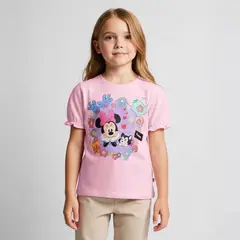 MINNIE - Camiseta Para Niña con Estampado Manga corta de Algodón