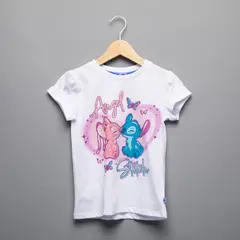 LILO & STITCH - Camiseta Para Niña con Estampado Manga corta de Algodón