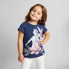 FROZEN - Camiseta Para Niña con Estampado Manga corta de Algodón