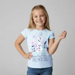 FROZEN - Camiseta Para Niña con Estampado Manga corta de Algodón