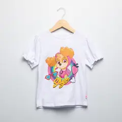 PAW PATROL - Camiseta Para Niña con Estampado Manga corta de Algodón