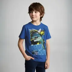 JURASSIC WORLD - Camiseta Niño con Estampado  Manga corta Algodón