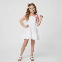 CONIGLIO - Jardinera para Niña de Algodón