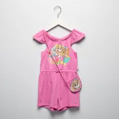 PAW PATROL - Enterizo para Niña 2 piezas con Estampado Con accesorio  de Algodón