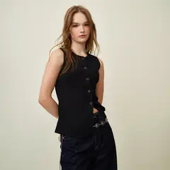 SYBILLA - Blusa Mujer Sin mangas