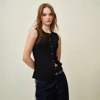 SYBILLA - Blusa Mujer Sin mangas