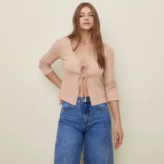 SYBILLA - Blusa Mujer Manga larga de Algodón