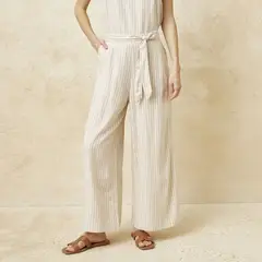 BASEMENT - Pantalón Palazzo Mujer Tiro alto