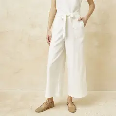 BASEMENT - Pantalón Palazzo Mujer Tiro alto