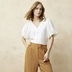 BASEMENT - Blusa Mujer Manga corta globo