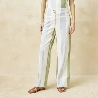 BASEMENT - Pantalón Recto Mujer Tiro alto