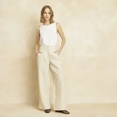 BASEMENT - Pantalón Recto Mujer Tiro alto