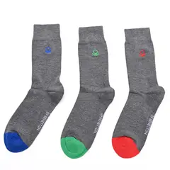 BENETTON - Medias Hombre Medio Pack de 3