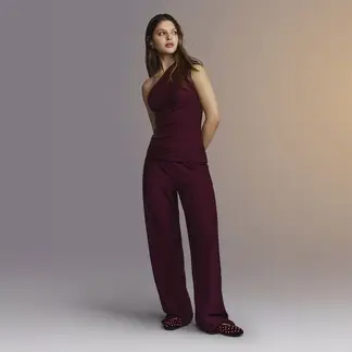 SYBILLA - Pantalón Recto Mujer Tiro alto