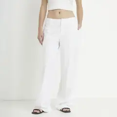 SYBILLA - Pantalón Recto Mujer Tiro medio