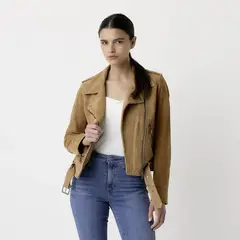 LA MARTINA - Chaqueta Mujer Efecto cuero