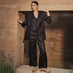 LA MARTINA - Pantalón Recto Mujer Tiro alto