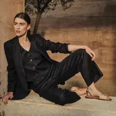 LA MARTINA - Chaleco Mujer Slim fit de Lino