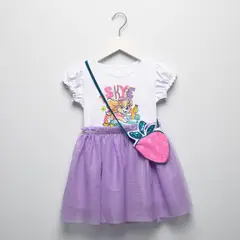 PAW PATROL - Vestido para Niña con Estampado Tutu Manga corta de Algodón