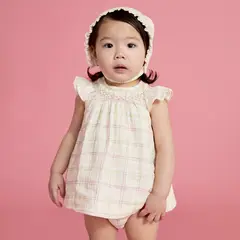 MARTIN ARANDA - Set Vestido + Calzoncito para Bebé niña en Algodón
