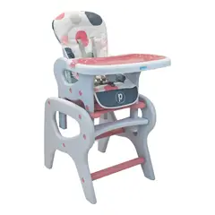 PRIORI - Silla de comer escritorio Doots rosa