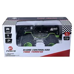 YIDAFENG - Carro a control remoto: Camioneta raptor verde escala 1:12