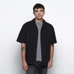 DENIMLAB - Camisa Hombre Manga corta de Algodón