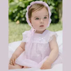 PAZ RODRIGUEZ - Vestido Para Bebé niña Con aplique Fiesta Manga corta