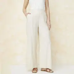 SOUTHLAND - Pantalón Wide leg Mujer Tiro medio Liso Stefano Cocci