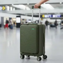 BENETTON - Maleta Rigida Verde MALPENSA S 10kg