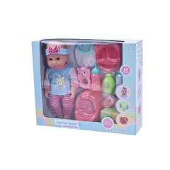 KIDS N PLAY - Muñeca de juguete: Muñeca hora de comer