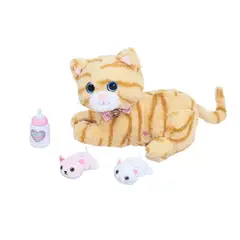 KIDS N PLAY - Figura de animales: Mamá gato y sus hijos
