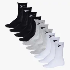 DIADORA - Pack De 5 Calcetines Deportivos Algodón Hombre