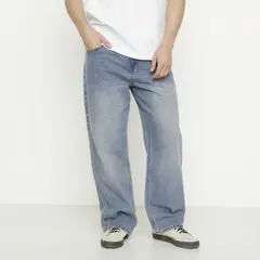 BEARCLIFF - Jean 5 Bolsillos Hombre Baggy Largo 32