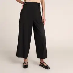 STEFANO COCCI - Pantalón Wide leg Mujer Tiro medio Estampado Steffano Cocci