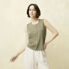 UNIVERSITY CLUB - Blusa Mujer Liso Sin mangas
