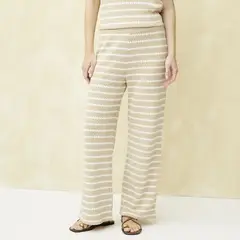 UNIVERSITY CLUB - Pantalón Recto Mujer Tiro medio Tejido